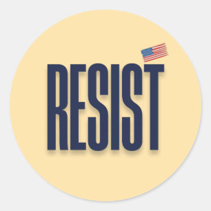 Adesivo RESIST Small American Flag - Declaração de protest
