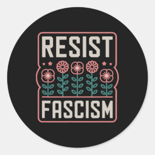 Adesivo Resista ao Fascismo Protesto Trump Anti Trump 13
