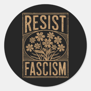 Adesivo Resista ao Fascismo Protesto Trump Anti Trump 3 