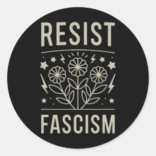 Adesivo Resista ao Fascismo Protesto Trump Anti Trump 5 