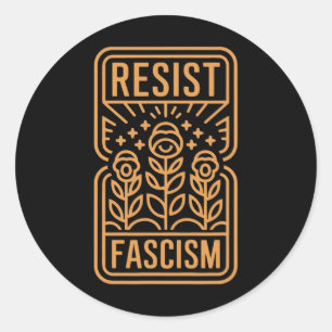 Adesivo Resista ao Fascismo Protesto Trump Anti Trump _8