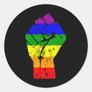 Adesivo Resiste à Orgulho gay do Sinalizador Arco-Íris