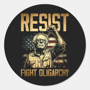 Adesivo Resiste Bernie Sanders A Lutar Contra O Projeto De