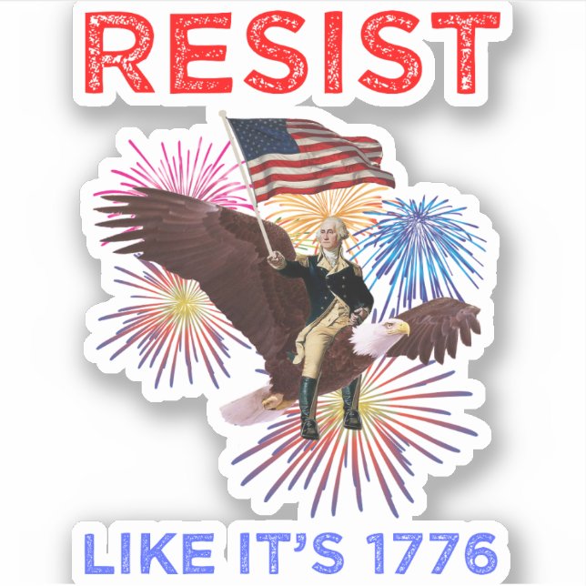 Adesivo Resiste como se fosse 1776 (Frente)