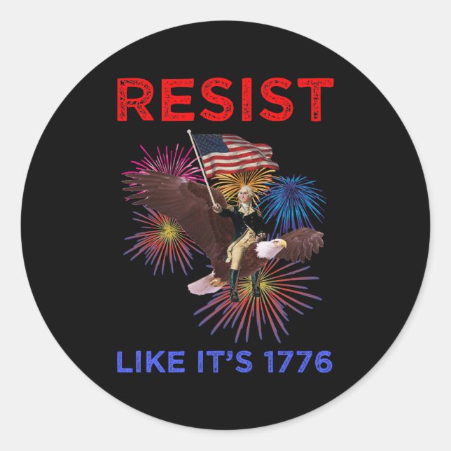 Adesivo Resiste como se fosse 1776 (Frente)