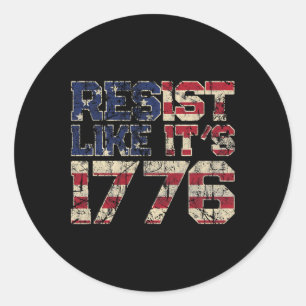 Adesivo Resiste como se fosse o Patriota Americano da Band