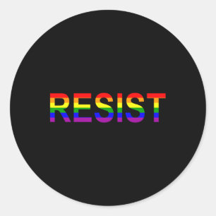Adesivo Resiste Rainbow Queer Anti Trump Novelty Política