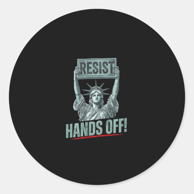 Adesivo Resistência À Estátua Da Resistência Da Liberdade  (Frente)