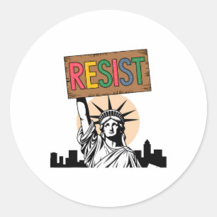 Adesivo Resistência À Estátua De Resistência Da Liberdade