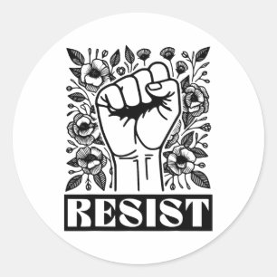 Adesivo Resistência a Protesto Político Anti-Trump Liberal