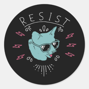 Adesivo Resistência a Trump Cat Anti-Trump Protesto Anti-P