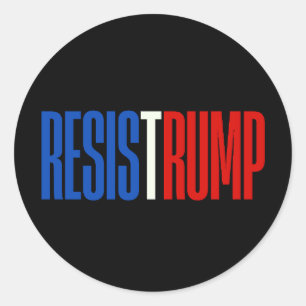 Adesivo Resistência a Trump - declaração política