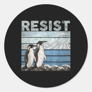 Adesivo Resistência ao Ativismo do Pinguim