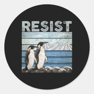 Adesivo Resistência ao Ativismo do Pinguim