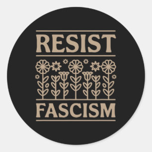 Adesivo Resistência ao fascismo Protesto Trump Anti Trump