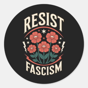 Adesivo Resistência ao fascismo Protesto Trump Anti Trump 