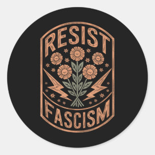 Adesivo Resistência ao fascismo Protesto Trump Anti Trump