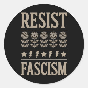 Adesivo Resistência ao fascismo Protesto Trump Anti Trump