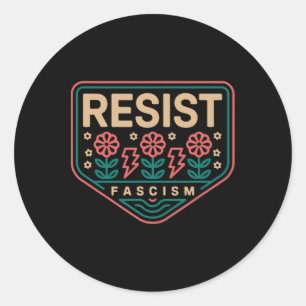 Adesivo Resistência ao fascismo Protesto Trump Anti Trump 