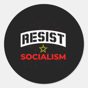 Adesivo Resistência ao Socialismo Anti-Socialismo 1