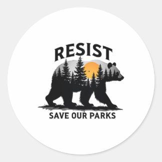 Adesivo Resistência ao Urso - Salve Nossos Parques Proteçã