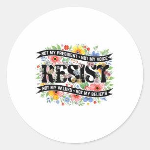 Adesivo Resistência aos Protestos Políticos Não É O Meu Pr