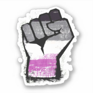 Adesivo Resistência Asexual ao Protesto