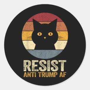 Adesivo Resistência Contra Trump Anti-Trump Af Funny Anti 