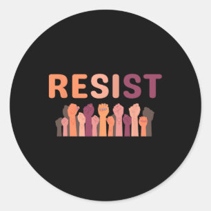 Adesivo Resistência Fist Faz Parte Da Resistência Anti Tru
