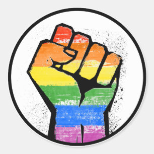 ADESIVO RESISTÊNCIA LGBTQ - -