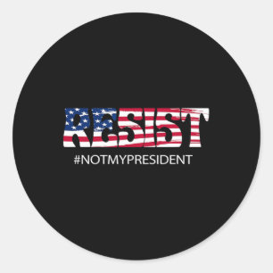 Adesivo Resistência Não É Meu Presidente Anti Trump