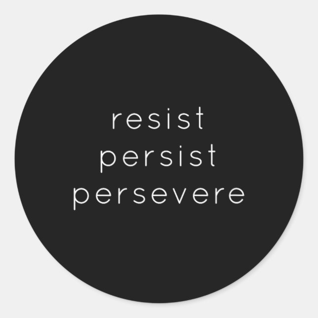 Adesivo Resistência Persistente - Camisa Motivadora Fo (Frente)