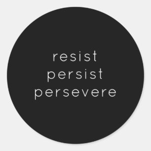 Adesivo Resistência Persistente - Camisa Motivadora Fo