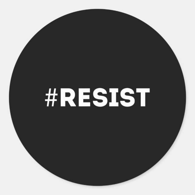 Adesivo #resistir (Frente)