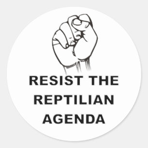 Adesivo Resistir À Agenda Reptiliana