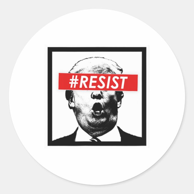Adesivo Resistir a Trump (Frente)