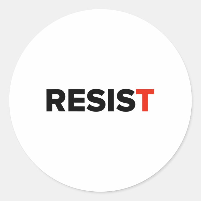 Adesivo Resistir. Anti Trump #resist 1 (Frente)
