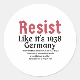Adesivo Resistir Como Sua Alemanha De 1938