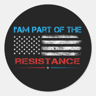 Adesivo Resistir Eu Faço Parte Da Resistência Anti-Trump P