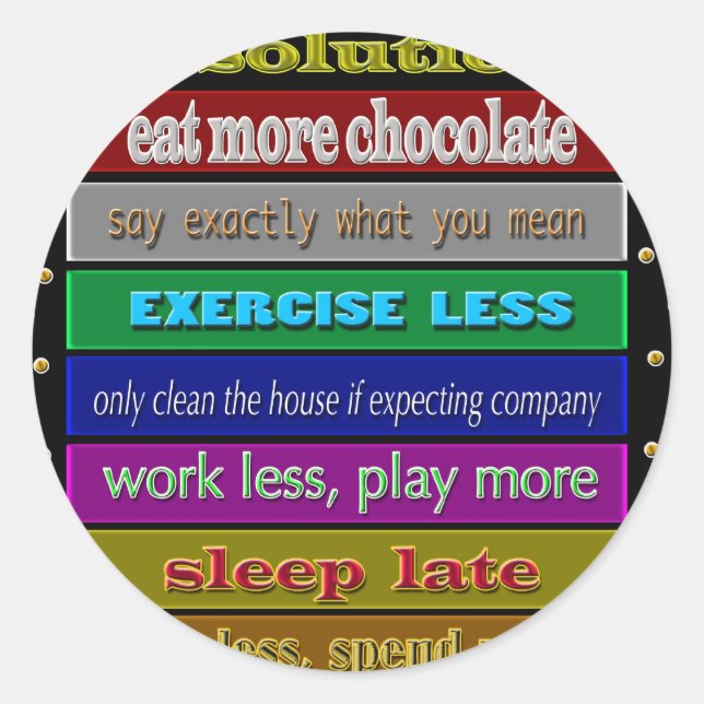 Adesivo resoluções 2009 (Frente)