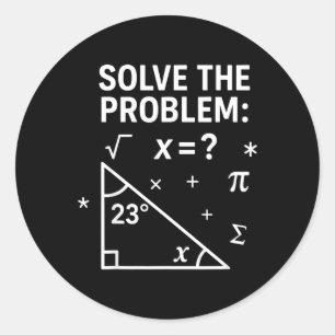 Adesivo Resolva O Problema Divertido Matemática 67 Meme Pr