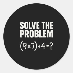 Adesivo Resolva O Problema Divertido Matemática 67 Meme Pr