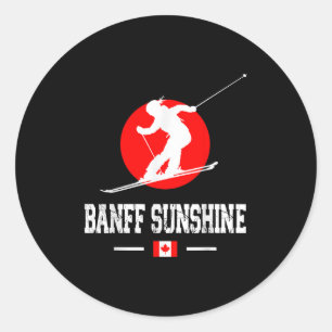 Adesivo Resort de esqui Banff Sunshine Canadá Montanhas Ro