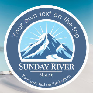 Adesivo Resort de esqui Sunday River Maine Sticker