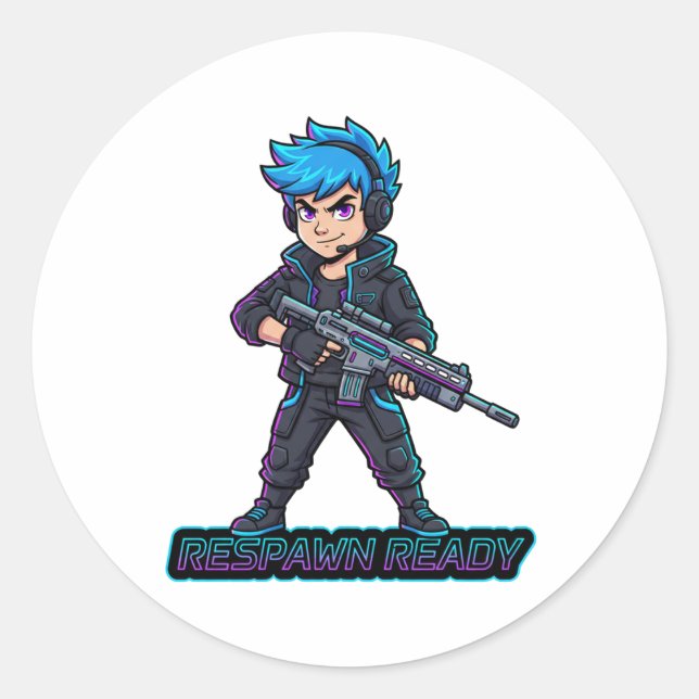 Adesivo Respawn ready Sticker (Frente)