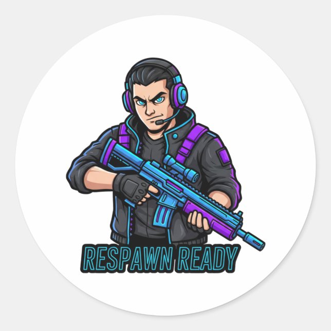 Adesivo Respawn ready Sticker (Frente)
