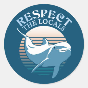 Adesivo Respeite a citação local - Consciencialização dos