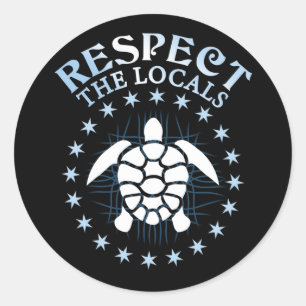 Adesivo Respeite A Cotação Local - Sensibilização Da Tarta