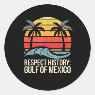 Adesivo Respeite a História Golfo do México Retro Vintage 