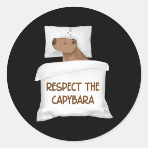 Adesivo Respeite A Sona Oficial De Capybara Slee